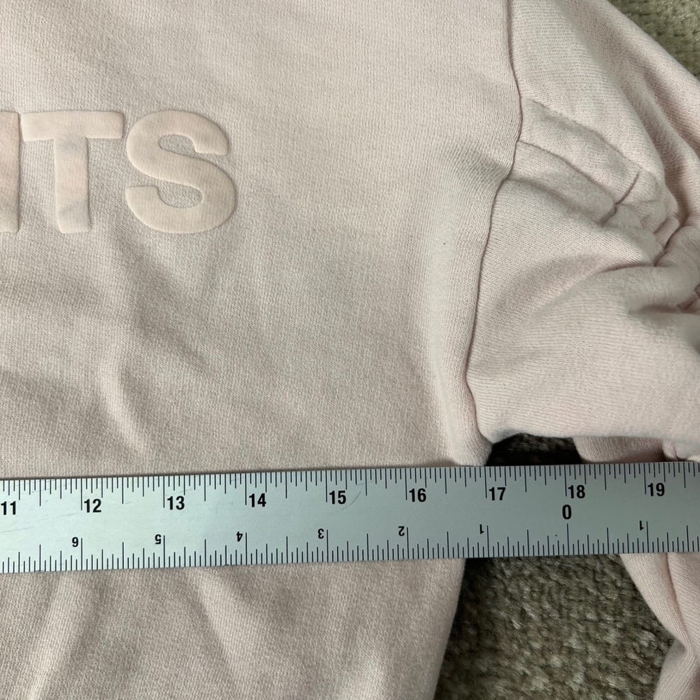 AllSaints London Girls Smallsaints Pink Ruched Sleeve Sweatshirt 7-8Y - Picture 9 of 10